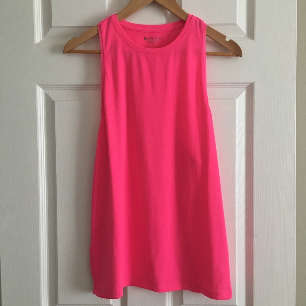Athleta Essence Mesh Details Tank in Prism Pink